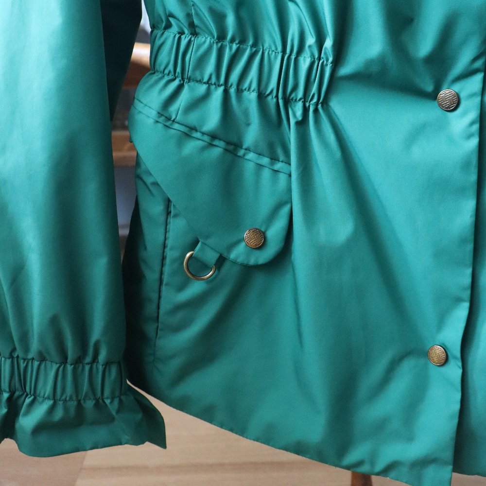 Like New, Cole Haan "Jelly Bean" Windbreaker in Kelly Green, Sz S - Picture 8 of 16